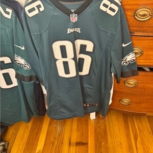 Philadelphia Eagles Green Jersey ZACH ERTZ #86 LARGE MEN’S